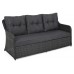 Садові меблі з техноратангу Bergamo Grey / Grey Melange