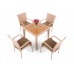 Меблі з техноратангу Mori Square Beige 4+1
