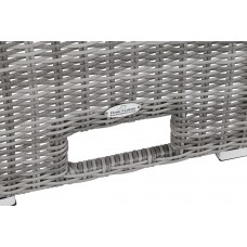 Кутові садові меблі з техноратангу Trivento Light Grey / Grey