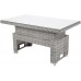 Кутові садові меблі з техноратангу Trivento Light Grey / Grey