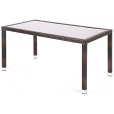 Садовий стіл з техноратангу Doris Basic Brown