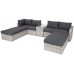 Садовий куточок з техноратангу Santorini Light Grey / Grey Melange