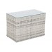 Садовий куточок з техноратангу Santorini Light Grey / Grey Melange