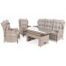 Садові меблі з техноротангу Rosario Beige Melange / Beige