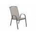 Садові меблі Casablanca металеві 150 см Silver / Taupe Atlanta Grey / Beige Striped 6+1