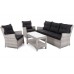 Садові меблі з техноратангу Siena Grande Light Grey / Grey