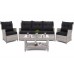 Садові меблі з техноратангу Siena Grande Light Grey / Grey