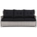 Садові меблі з техноратангу Siena Grande Light Grey / Grey