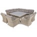 Кутові садові меблі з техноротангу Windsor Beige / Beige Melange