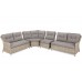Кутові садові меблі з техноротангу Windsor Beige / Beige Melange