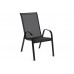 Садові меблі Sevilla металеві 145 см Black / Black 6+1
