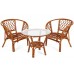 Meble ogrodowe rattanowe Bahama Orange / Cream 2+1
