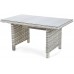 Правий кутовий диван техноротанг Alicante Light Gray / Grey Melange