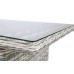 Правий кутовий диван техноротанг Alicante Light Gray / Grey Melange