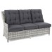 Правий кутовий диван техноротанг Alicante Light Gray / Grey Melange