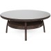 Садові меблі з техноратанга Bristol Round Elegant 180 см Brown Mat / Brown Melange 8+1