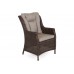 Садові меблі з техноратанга Bristol Round Elegant 180 см Brown Mat / Brown Melange 8+1
