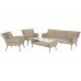 Садові меблі з техноратангу Almeria Beige / Beige Melange