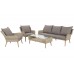 Садові меблі з техноратангу Almeria Beige / Beige Melange