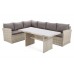 Кутовий диван Santiago Beige / Beige Melange з техноратангу