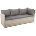 Кутовий диван Santiago Beige / Beige Melange з техноратангу