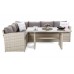 Кутовий диван Santiago Beige / Beige Melange з техноратангу