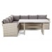 Кутовий диван Santiago Beige / Beige Melange з техноратангу