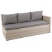 Кутовий диван Santiago Beige / Beige Melange з техноратангу