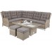 Садовий диван Trivento Plus Beige / Beige Melange з техноратангу