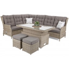 Садовий диван Trivento Plus Beige / Beige Melange з техноратангу