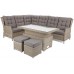 Садовий диван Trivento Plus Beige / Beige Melange з техноратангу