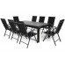 Комплект садових меблів Salerno Dark Grey Ibiza Grey / Black 8+1
