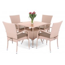Меблі з техноратангу Mori Square Elegant Beige 4+1