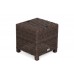 Садовий пуф з техноратангу California Brown Mat / Brown Melange