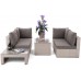 Садовий диван Milano Coffee Beige / Beige Melange з техноротангу