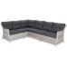 Кутовий комплект садових меблів лівий California Light Grey / Grey Melange