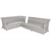 Кутовий комплект садових меблів лівий California Light Grey / Grey Melange