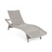 Садовий шезлонг з техноротангу Marbella White / Grey