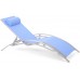 Садовий шезлонг Aruba Silver/Blue