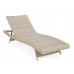 Садовий шезлонг з техноратангу Bora Bora Beige / Beige Melange з подушкою