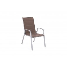 Алюмінієвий садовий стілець Silver / Toscana Alu Taupe