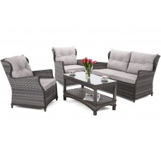Садові меблі з техноратангу Siena Grey / Light Grey