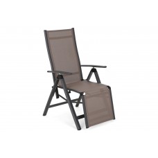 Алюмінієве садове крісло Ibiza Relax Grey / Taupe