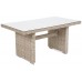 Кутовий диван Virginia Glass Beige / Beige Melange з техноратангу