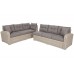 Кутовий диван Virginia Glass Beige / Beige Melange з техноратангу