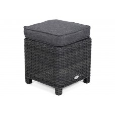Садовий пуф з техноратангу California Grey / Grey Melange