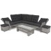 Садовий диван Trivento Plus Light Grey / Grey Melange з техноратангу