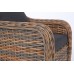 Садові меблі з техноратангу Foggia Ginger Melange / Dark Grey