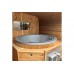 Sauna fińska zewnętrzna Hobbit Однова з балією 220 x 500 см