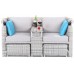Садовий кошик з техноротангу Michigan Light Grey / Light Grey